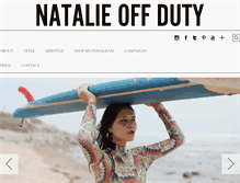 Tablet Screenshot of natalieoffduty.com